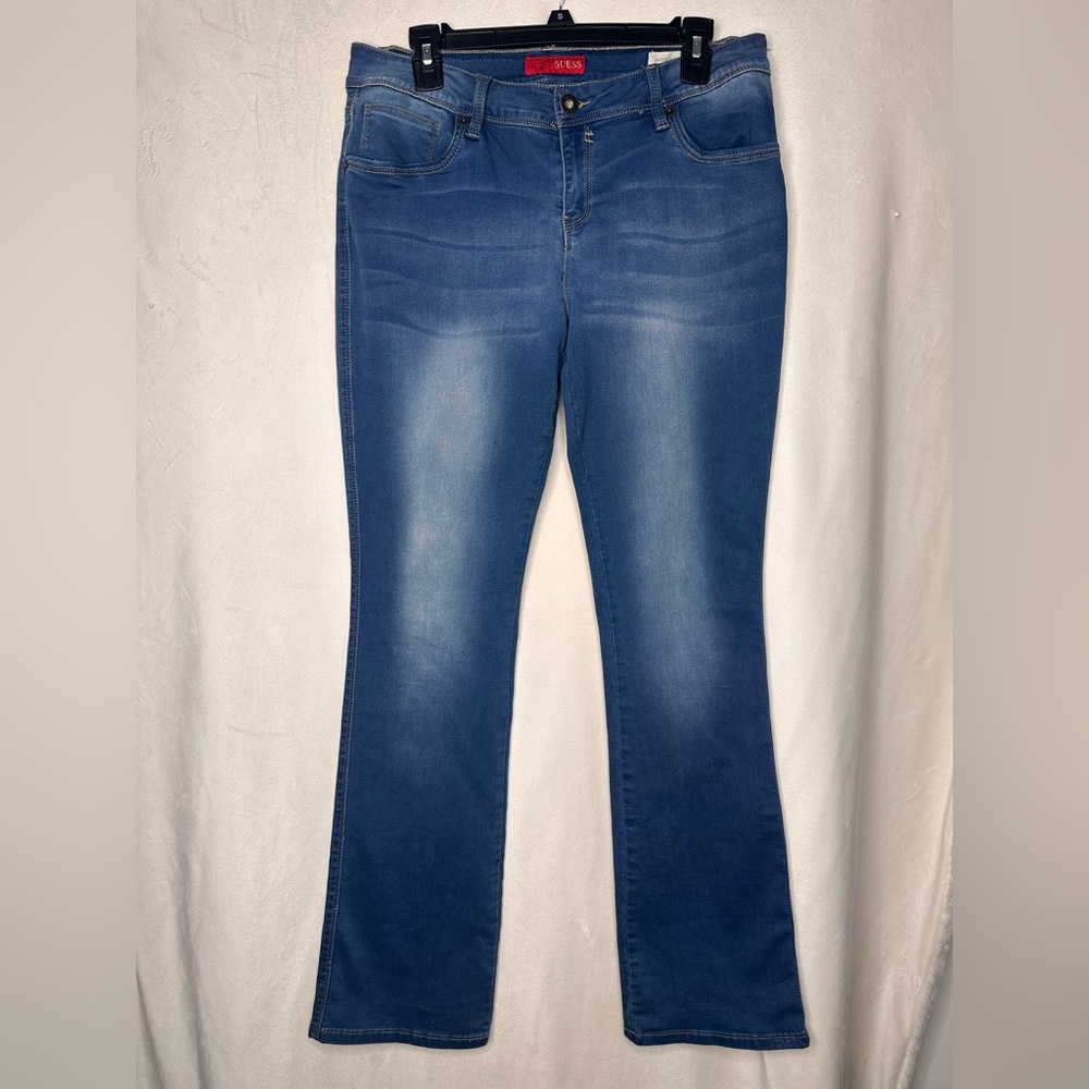 Guess Blue Flare Wide Leg Jeans